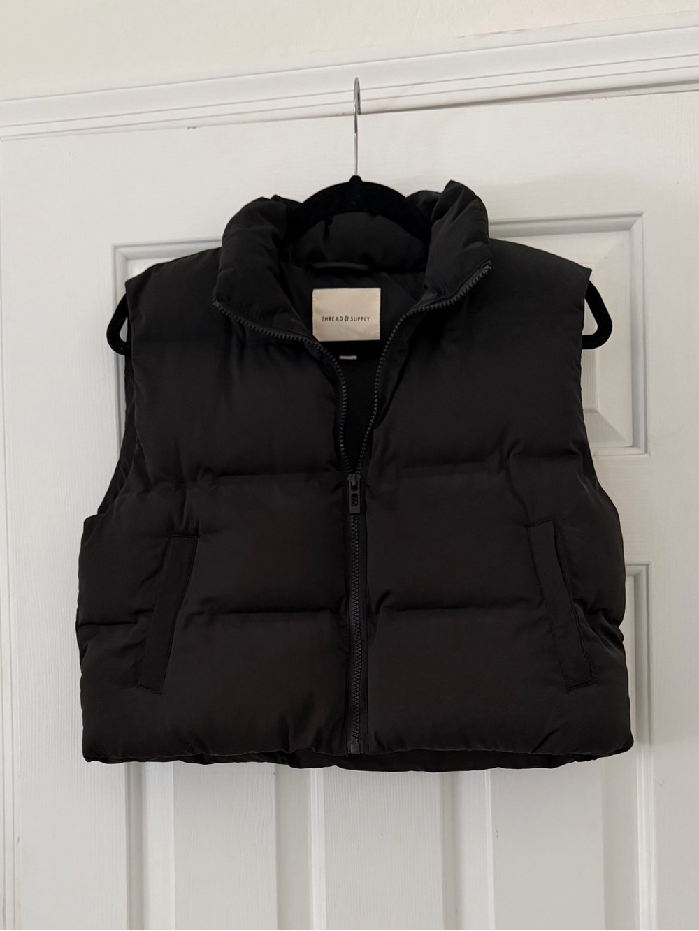 Thread Supply puffer cropped woman’s vest